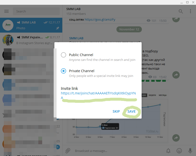 Types of channels in Telegram