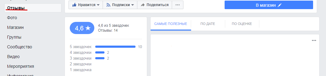 Как работать с отзывами на страницах в Фейсбук